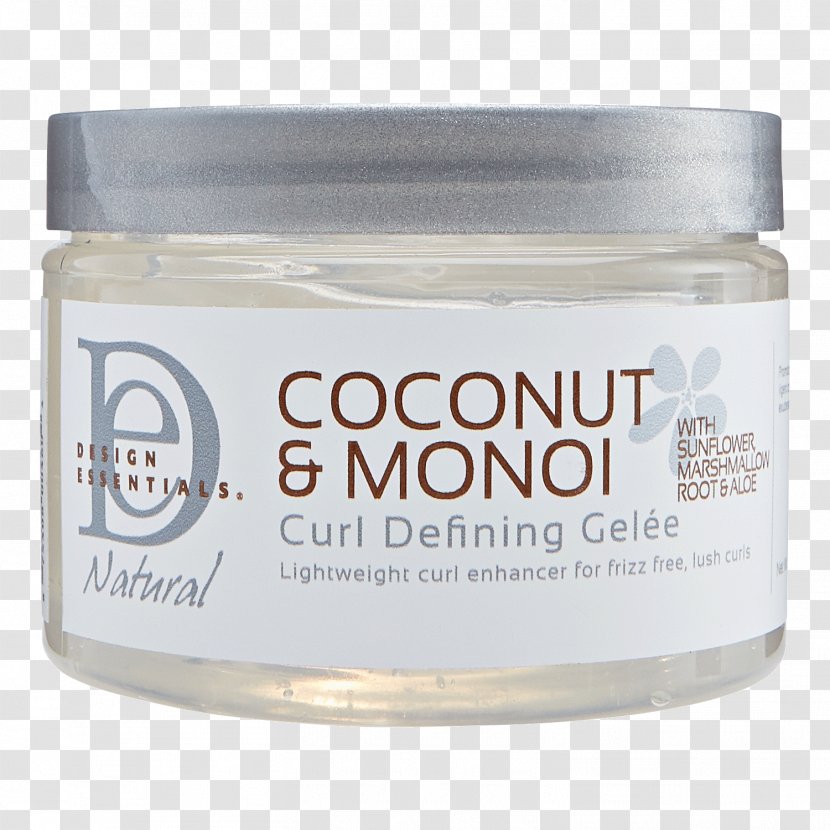 Design Essentials Coconut & Monoi Curl Defining Gelee Natural Stretching Cream Creme Gel Twist And Set Setting Lotion - Skin Care Transparent PNG