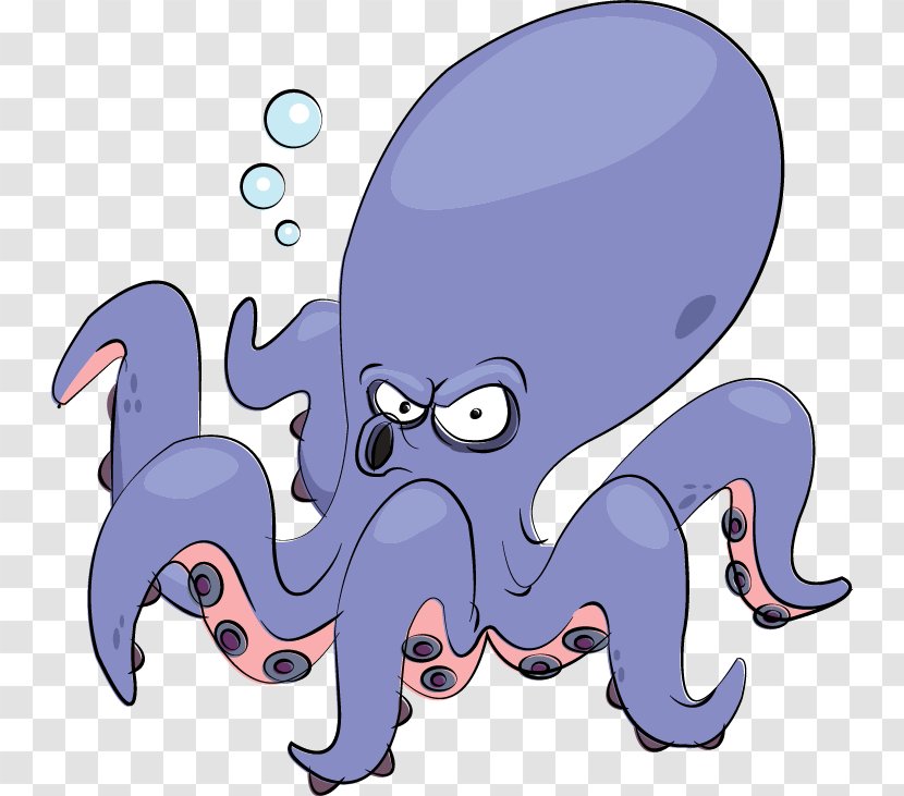 Octopus Clip Art Vector Graphics Illustration Image - Cartoon Transparent PNG