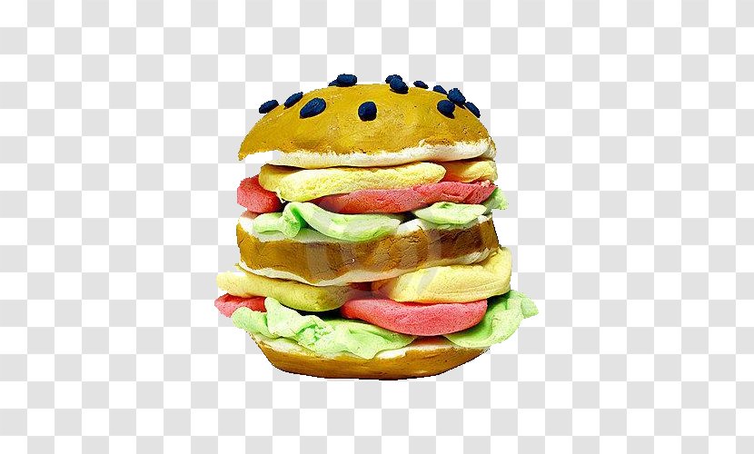 Hamburger Crab Illustration - Sandwich - Fort Design Transparent PNG