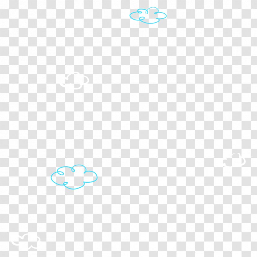 Pattern - White - Blue Line Clouds Transparent PNG