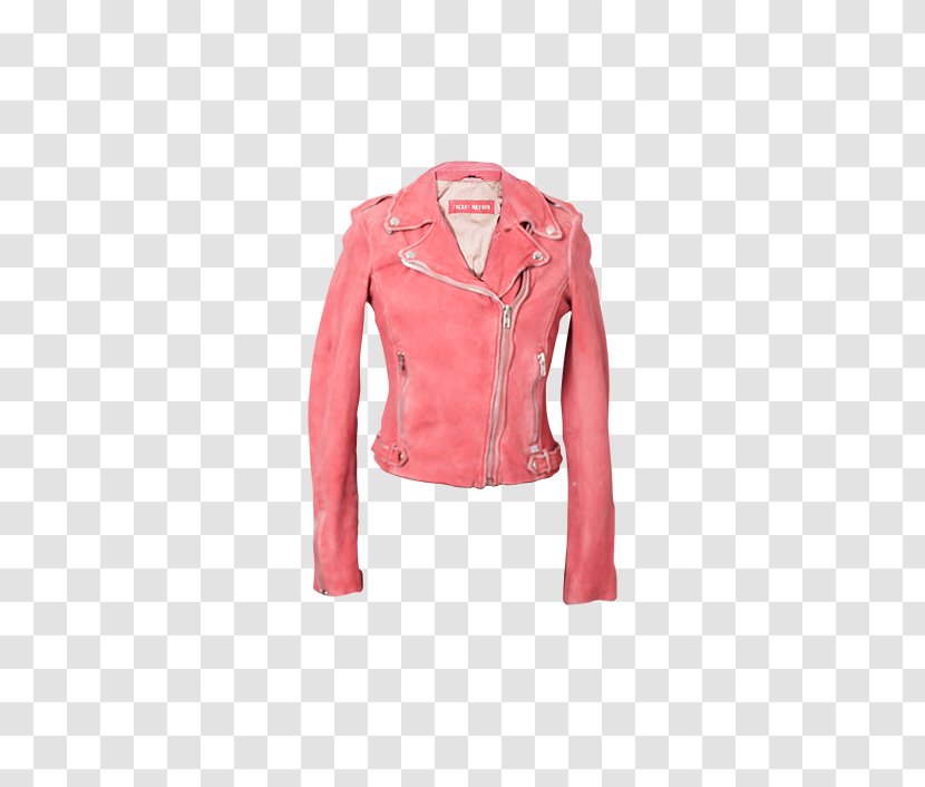 Leather Jacket Sleeve Pink M Transparent PNG