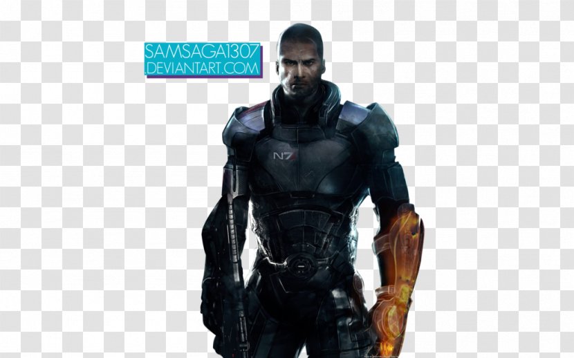 Mass Effect 3 Commander Shepard Rendering Human Render - Lard Transparent PNG