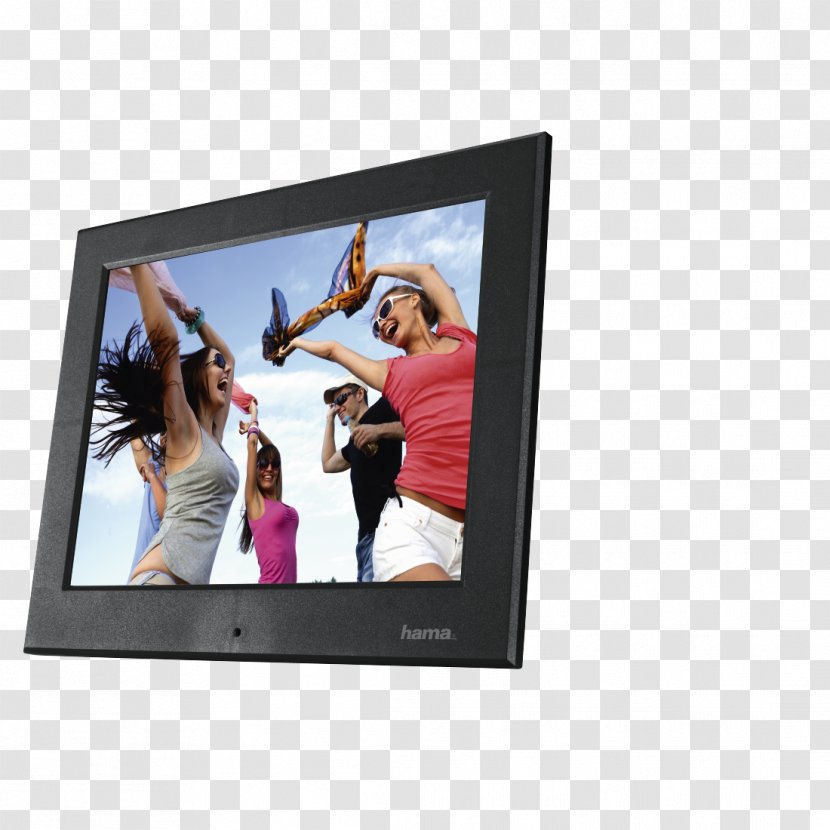 Digital Photo Frame Picture Frames Hama 121SLB Slim Basic Acryl 30,73cm (12,1 ) Vesa Hardware/Electronic Photography Data - Multimediacard Transparent PNG