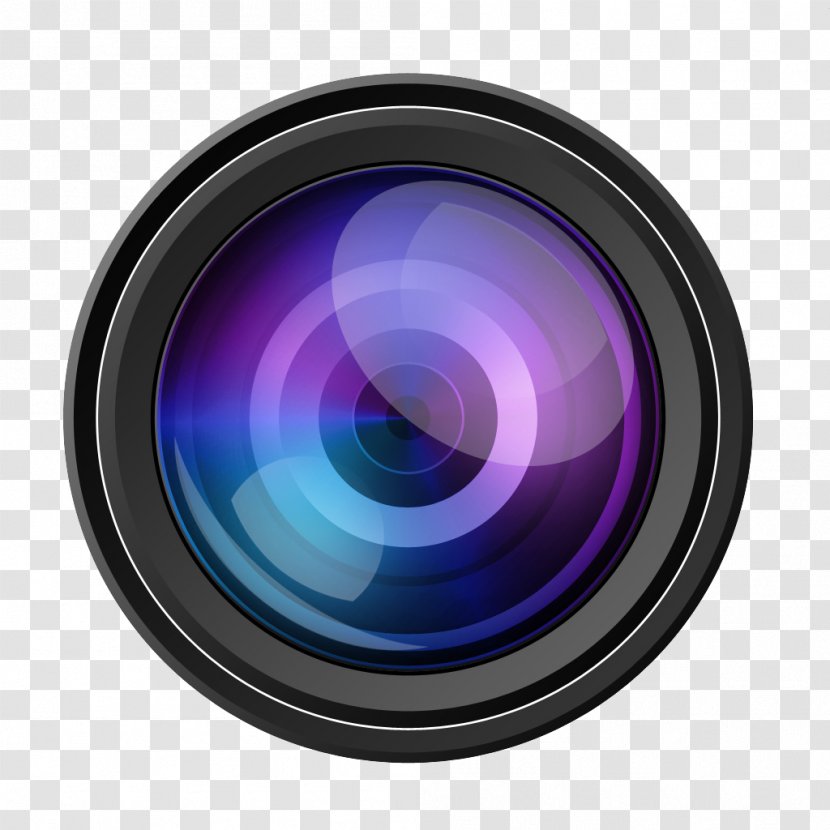 Camera Lens Video Cameras IP Closed-circuit Television - Purple - Loupe Transparent PNG