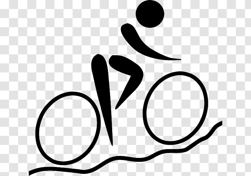 Cycling Bicycle Mountain Bike Biking Clip Art - Point - Crown Stick Figure Transparent PNG