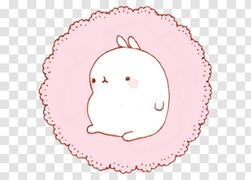 Drawing Cuteness Kavaii Fat Bunny Rabbit - Watercolor - Easter Pink Background Transparent PNG