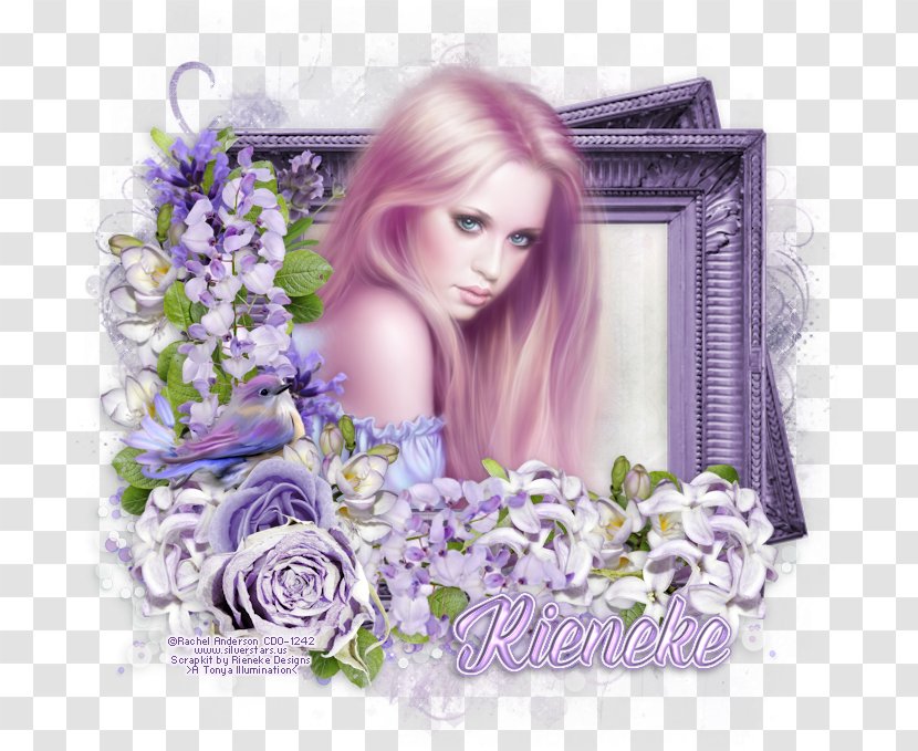 Floral Design Flower Bouquet Long Hair Lilac Picture Frames - Arranging Transparent PNG