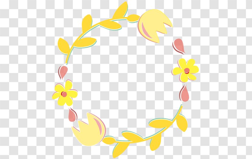 Laurel Wreath Flower Floral Design Clip Art - Christmas - Yellow Submarine Transparent PNG
