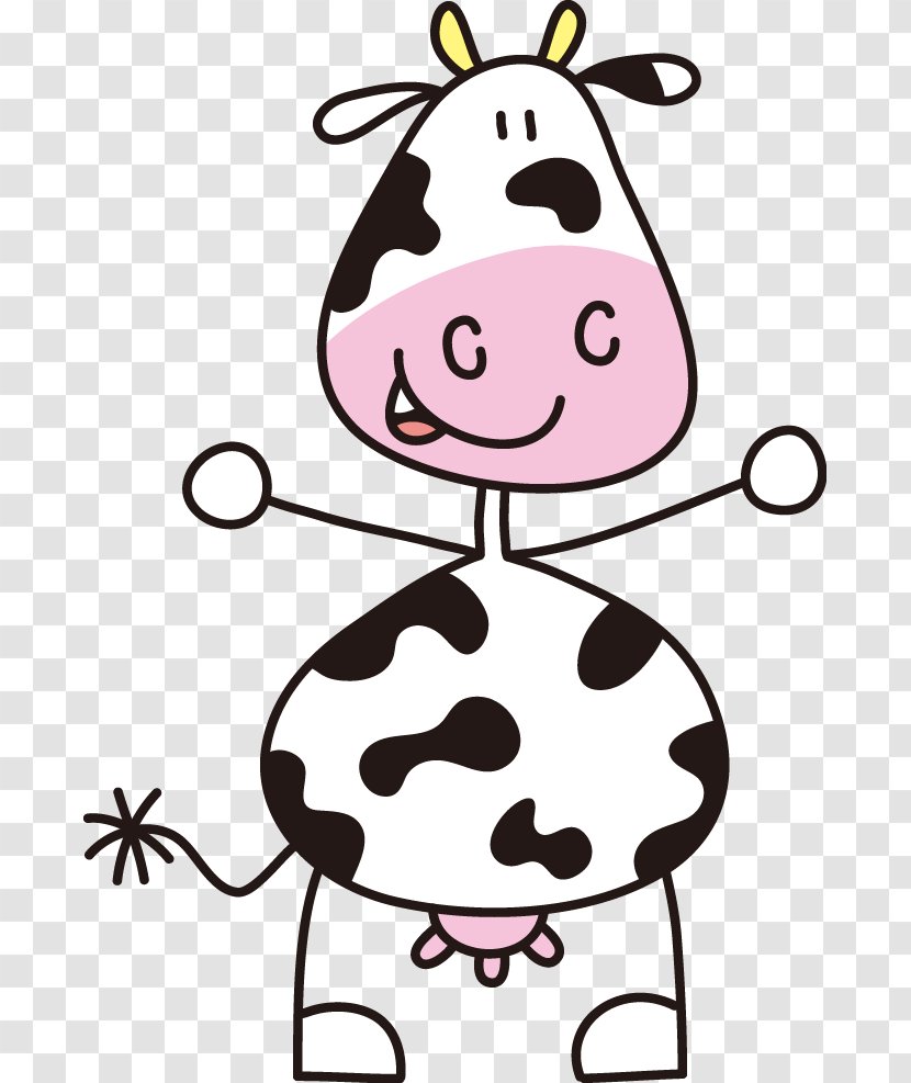Cartoon Logo - Smile - Cute Cow Transparent PNG