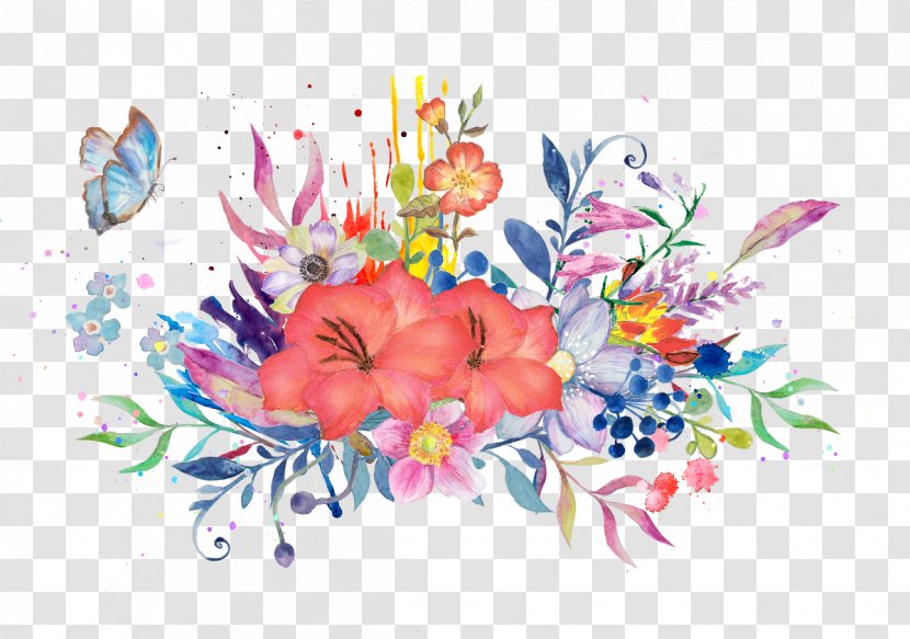 Watercolour Flowers Painting - Petal - Flower Transparent PNG