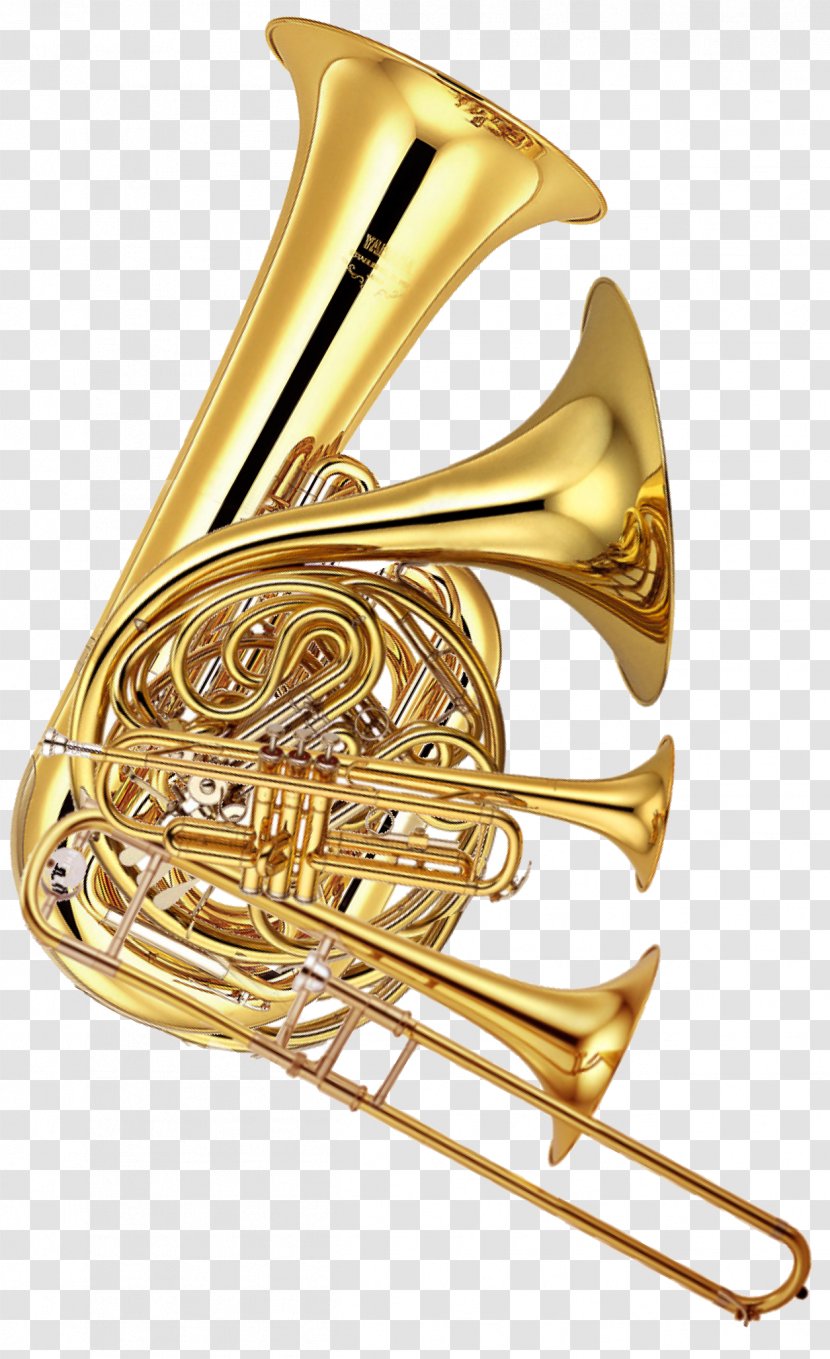 Brass Instruments Musical Wind Instrument Tuba - Cartoon - Trombone Transparent PNG