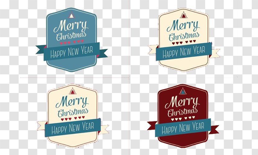 Christmas Logo New Year - Badge Festivals Transparent PNG