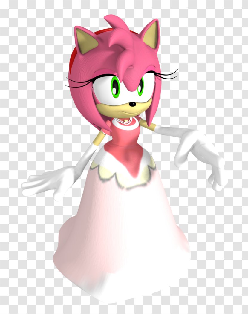 Amy Rose Ariciul Sonic Adventure & Knuckles Riders - Silhouette - Wear A Wedding Dress Transparent PNG
