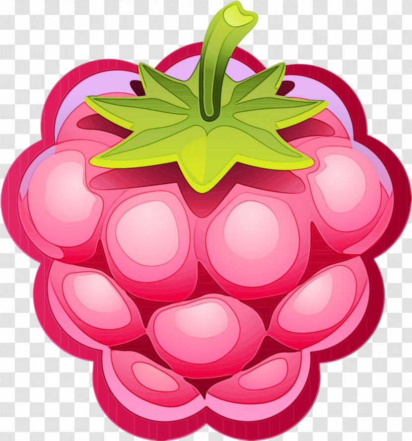 Pie Cartoon - Berries - Strawberry Petal Transparent PNG