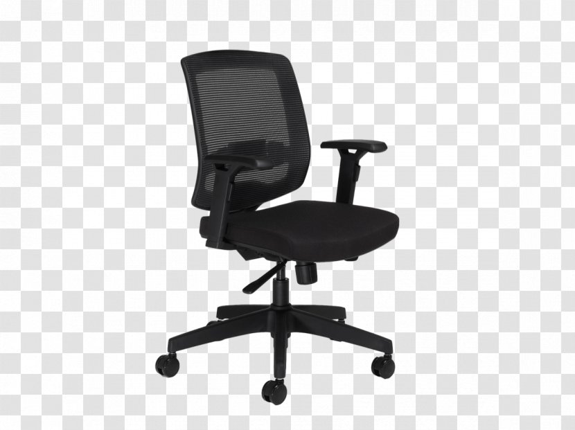 Office & Desk Chairs Seat Furniture - Black - Chair Transparent PNG