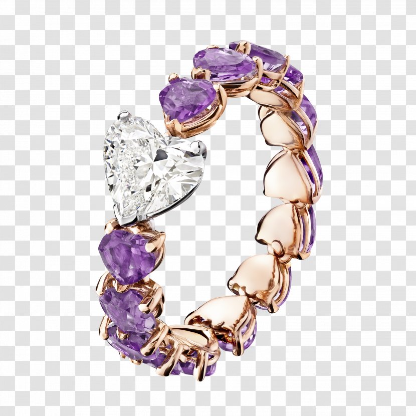 Amethyst Ring Jewellery Diamond Gemstone - Fashion Accessory Transparent PNG