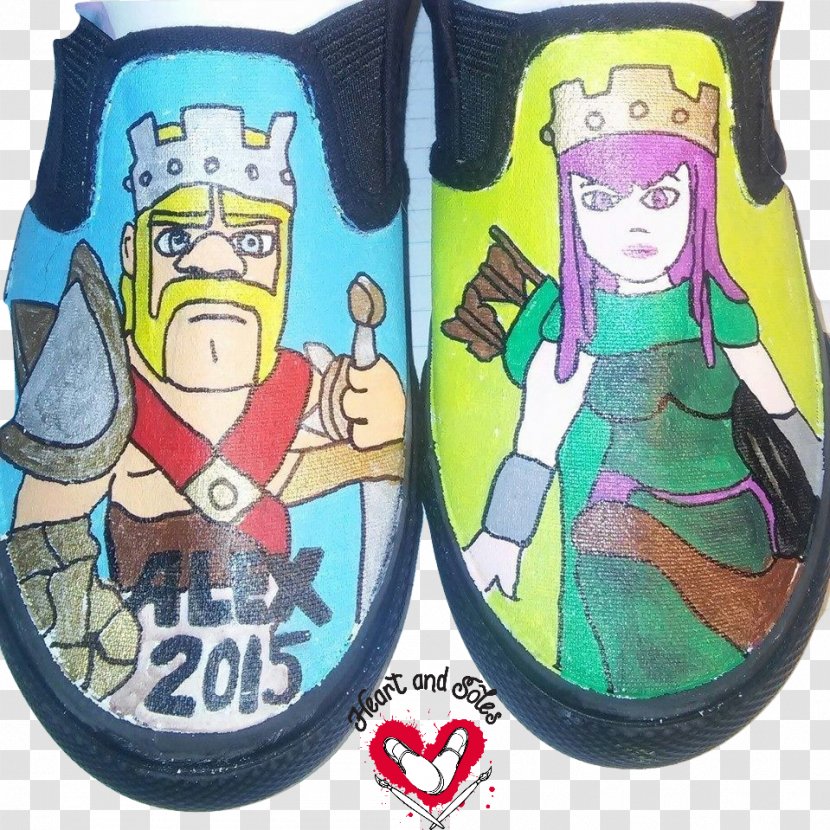 Shoe Slipper Clash Of Clans Footwear Converse - Work Art - Hand Painted Transparent PNG