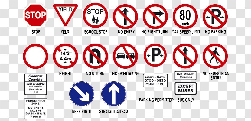 Car Driving Road Traffic Safety Sign - Speed Limit - Rules Transparent PNG
