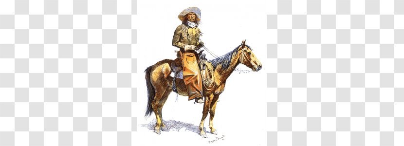 Arizona Cow-boy Frederic Remington Art Museum American Frontier Cowboy Painting - Costume Design - Outlier Cliparts Transparent PNG