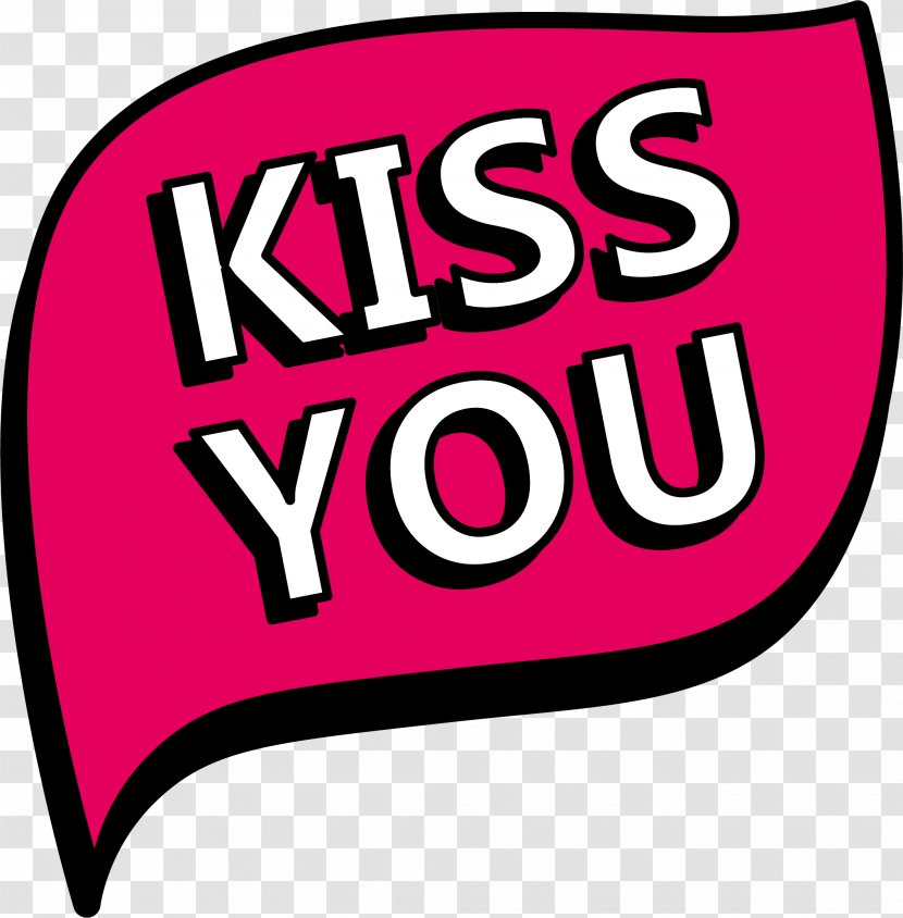 Kiss Cartoon - Signage - Vector Red Kissing Transparent PNG