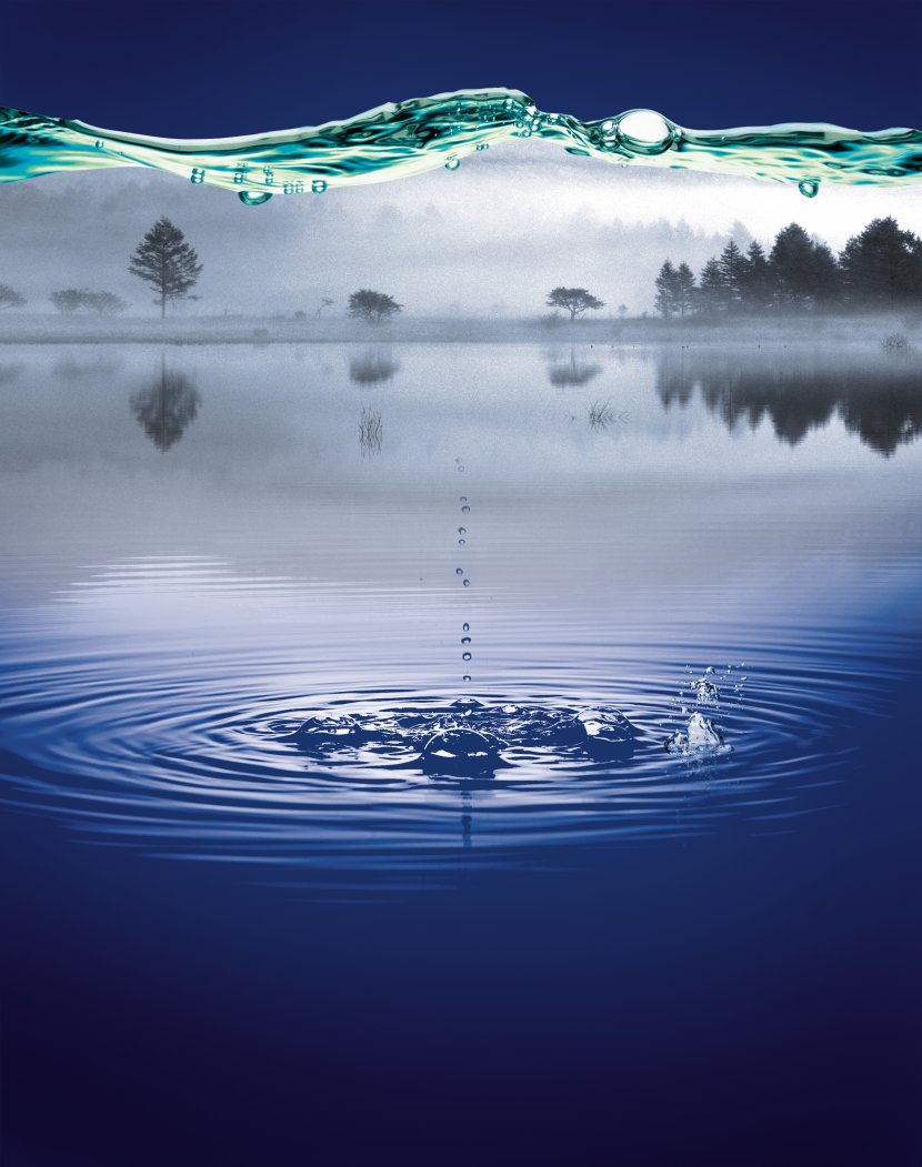 Poster Purified Water Mineral Flyer - Banner - Lake Blue Sky Transparent PNG