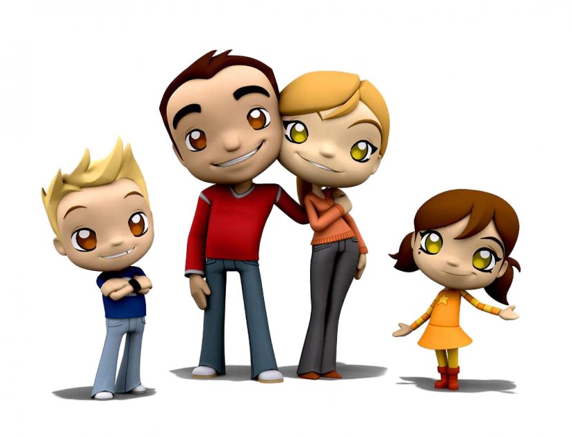 Computer Animation Cartoon 3D Graphics Clip Art - Animated Cliparts Family Transparent PNG