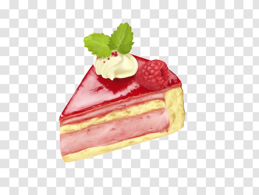 Strawberry Cream Teacake Layer Cake Cheesecake - Zuppa Inglese - Pulp Transparent PNG