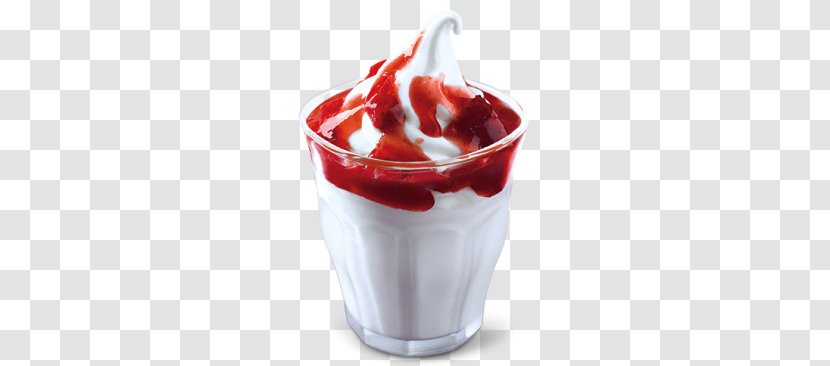 Sundae Ice Cream Cones Custard Pie - Strawberry Transparent PNG