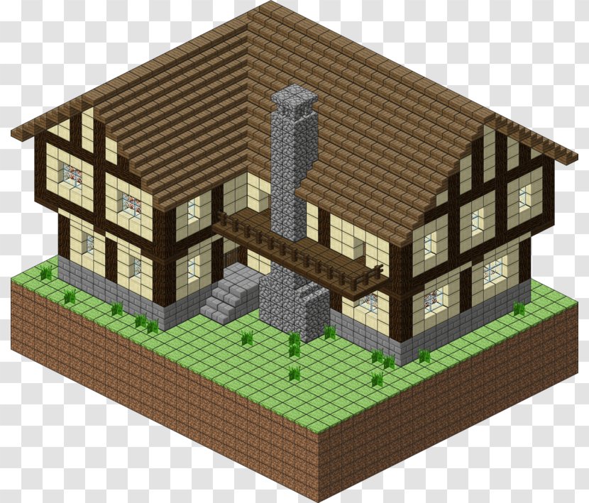 Minecraft House Plan Xbox 360 Blueprint - Elevation - Village Transparent PNG