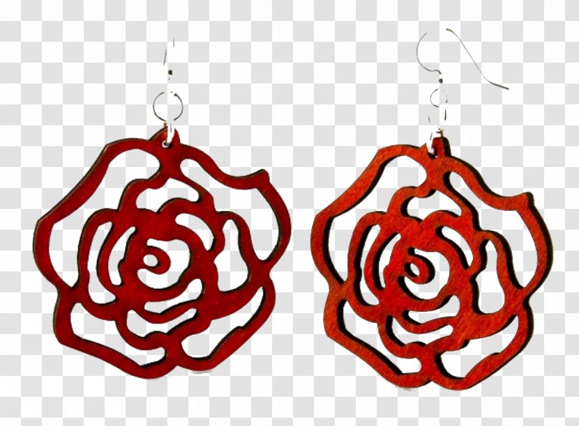 Earring Body Jewellery Filigree Paper Clip - Dying Rose Transparent PNG