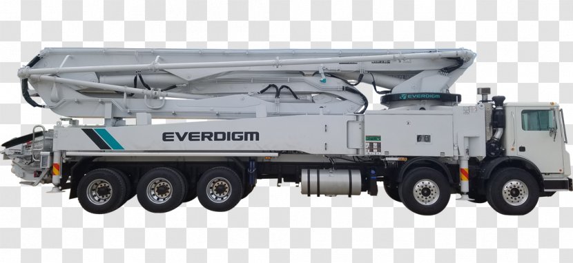 Car Concrete Pump Truck Machine - Transport Transparent PNG