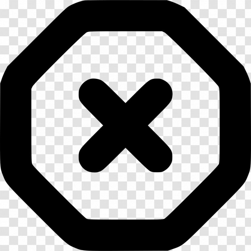 Check Mark Cross Symbol Sign - Button Transparent PNG