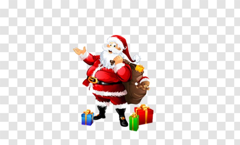 Santa Claus Christmas Gift - Fictional Character - Pattern Transparent PNG