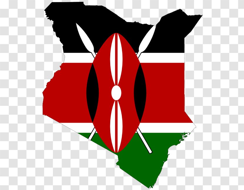 Flag Of Kenya Map Clip Art - Location - Cliparts Transparent PNG