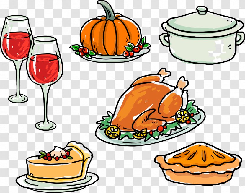Barbecue Chicken Fried - Cuisine - Thanksgiving Glass Pumpkin And Roast Transparent PNG
