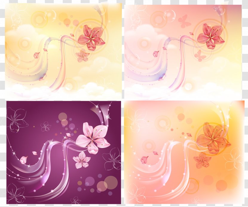 Cherry Blossom - Motif - Decorative Background Transparent PNG