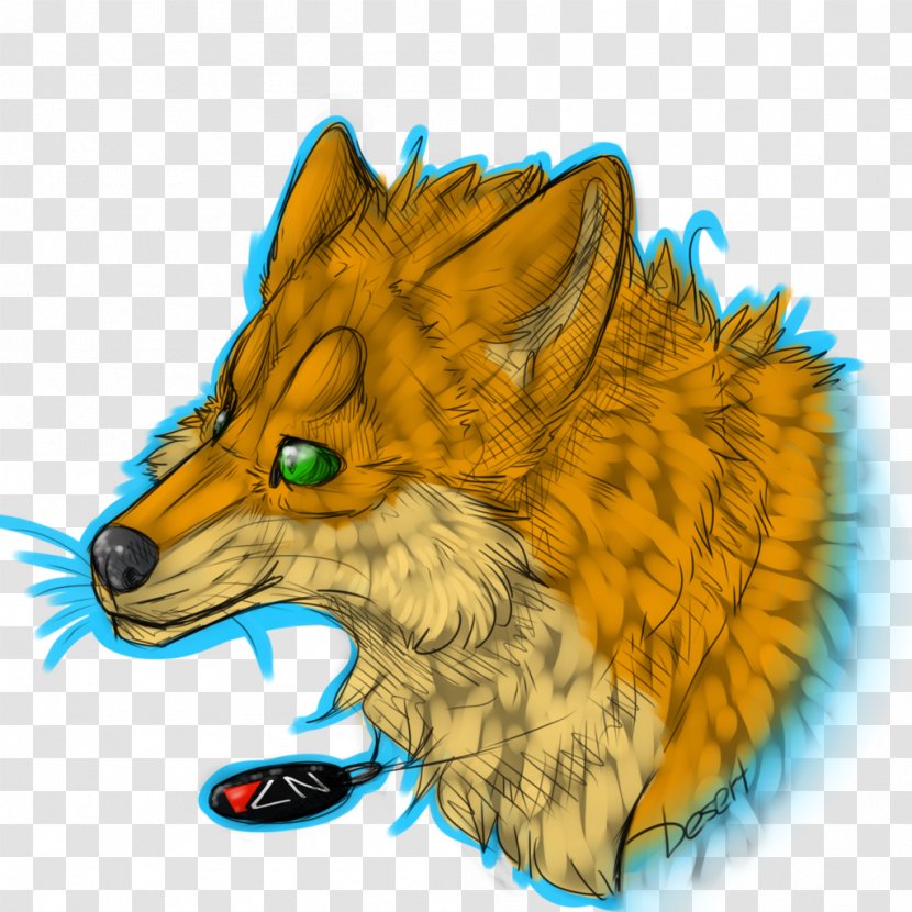 Red Fox Whiskers Snout Fauna - Tail - Sketch Transparent PNG