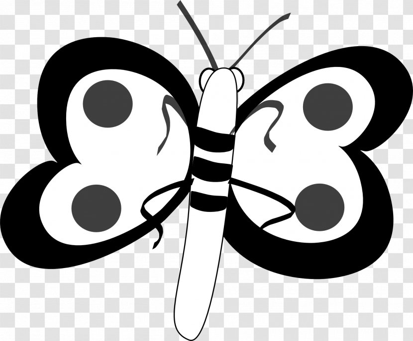 Butterfly Black And White Clip Art - Symmetry - Adobe Illustrator Clipart Transparent PNG