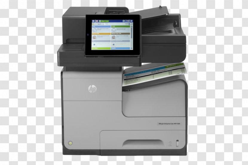 Hewlett-Packard HP Officejet Enterprise X585 Multi-function Printer - Hewlett-packard Transparent PNG