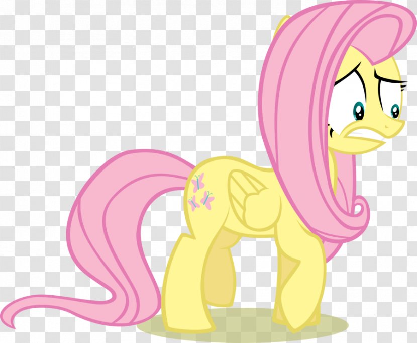 Fluttershy Rarity Applejack Pony - Tree - Shy Expression Transparent PNG