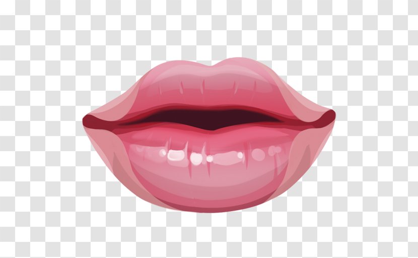 Sticker VK Telegram Lip Social Networking Service - Lipstick - Smile Transparent PNG