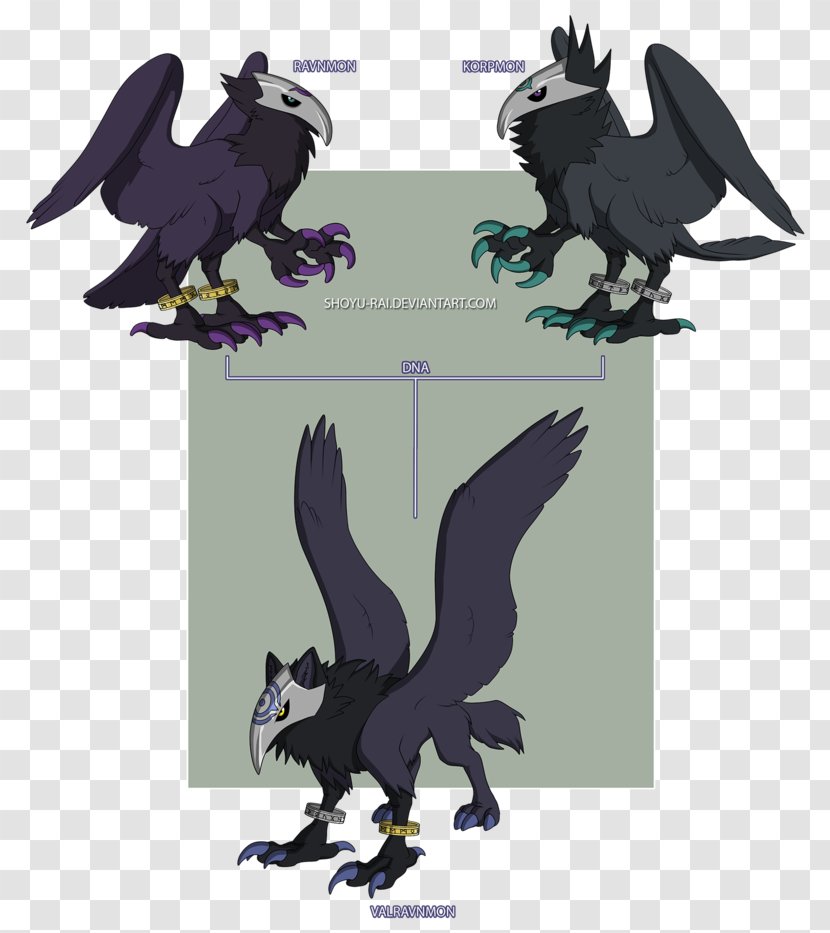 Ghoul Valravn Legendary Creature Monster Common Raven - Fauna Transparent PNG
