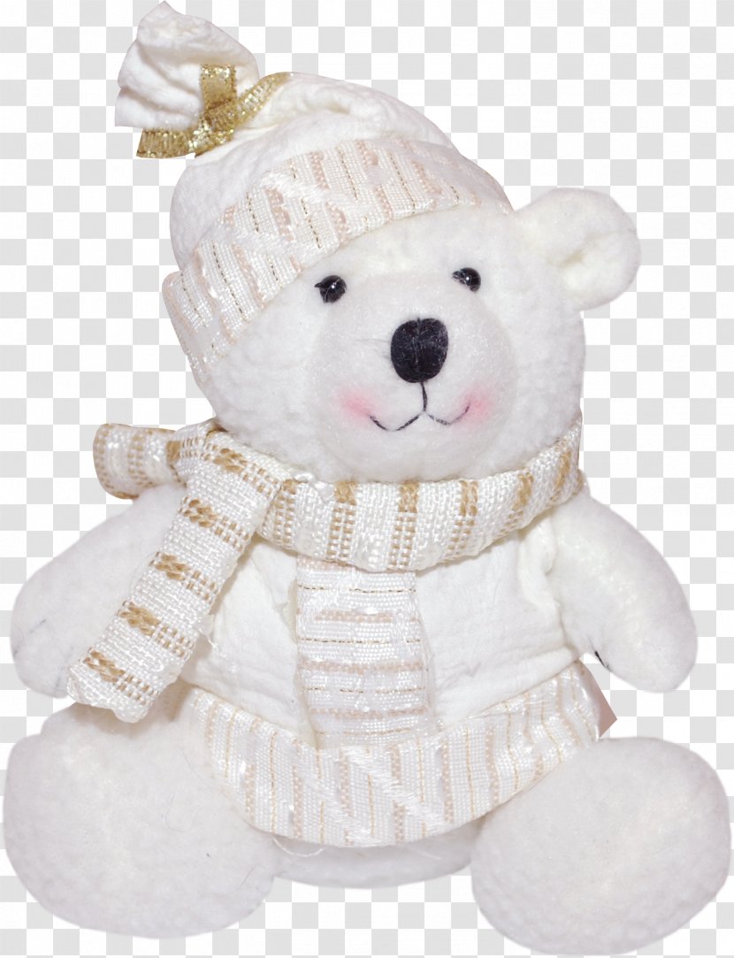 Polar Bear Doll - Flower - Winter White Dolls Transparent PNG