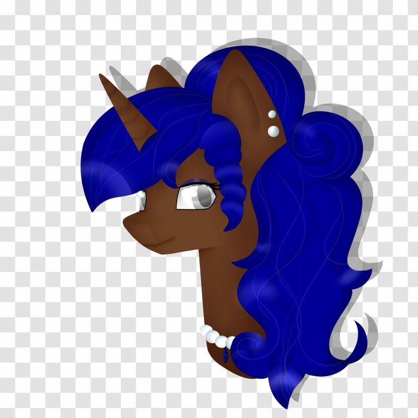 Horse Cartoon Illustration Cobalt Blue Animal - Mammal Transparent PNG