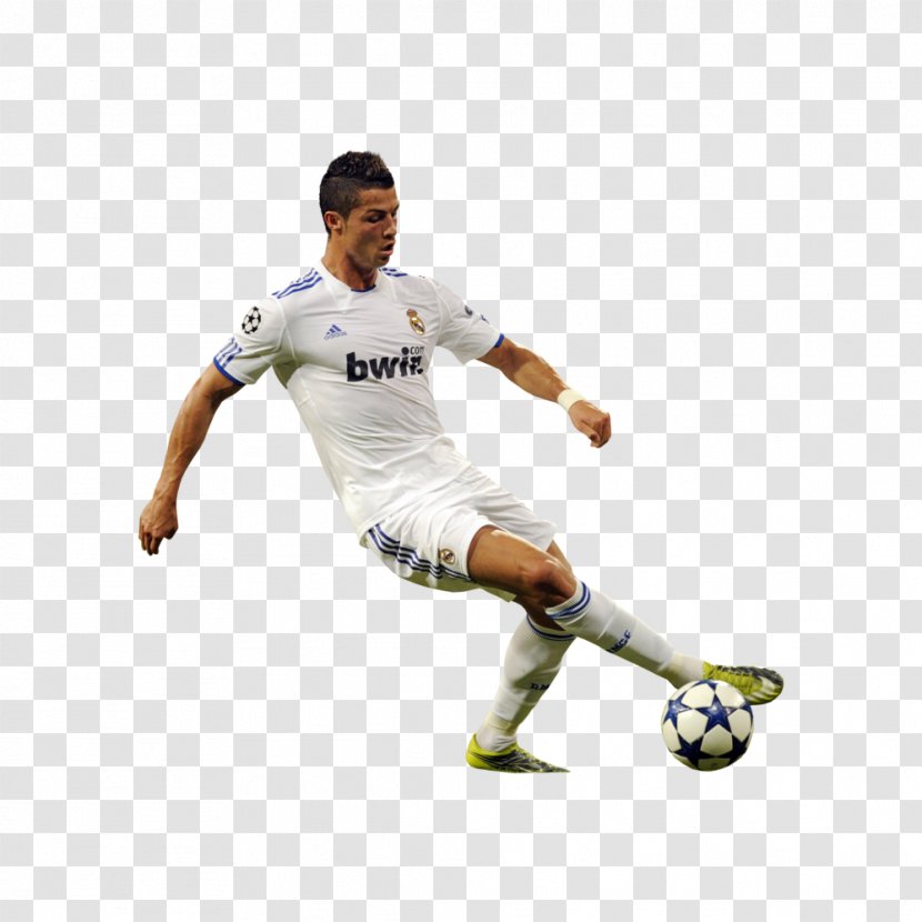 Football Player Team Sport Soccer Kick - Ball - Ronaldo Transparent PNG