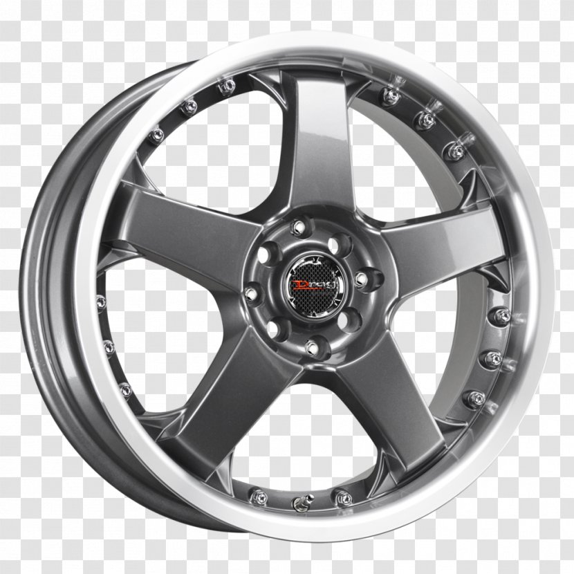 Alloy Wheel Spoke Tire Rim - Gun Metal Grey Transparent PNG