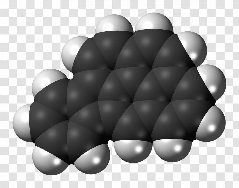 Tetracene Space-filling Model Polycyclic Aromatic Hydrocarbon Ball-and-stick Molecule - Ballandstick - Molecules Transparent PNG