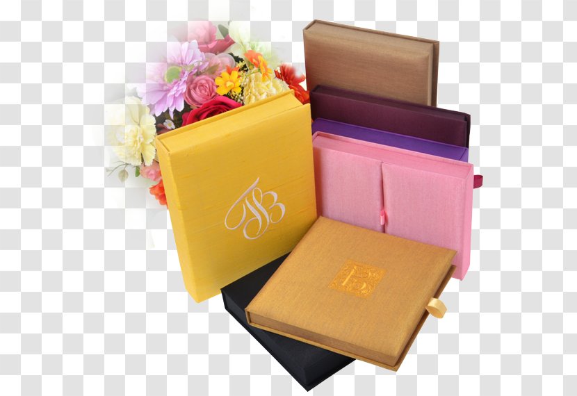 Wedding Invitation Convite Box Craft - Yellow - Thai Silk Dupioni Fabric Transparent PNG