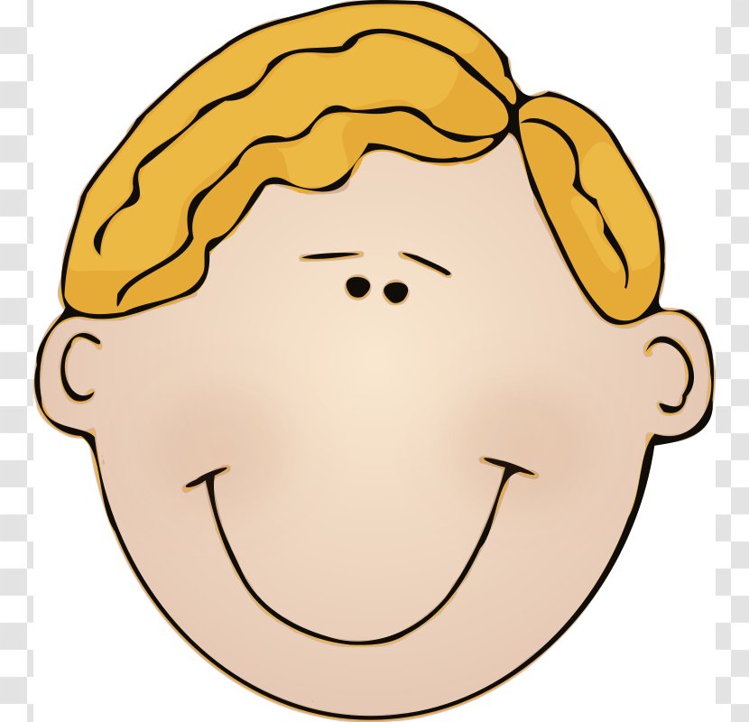 Smiley Face Boy Clip Art - Nose - Muscle Man Clipart Transparent PNG