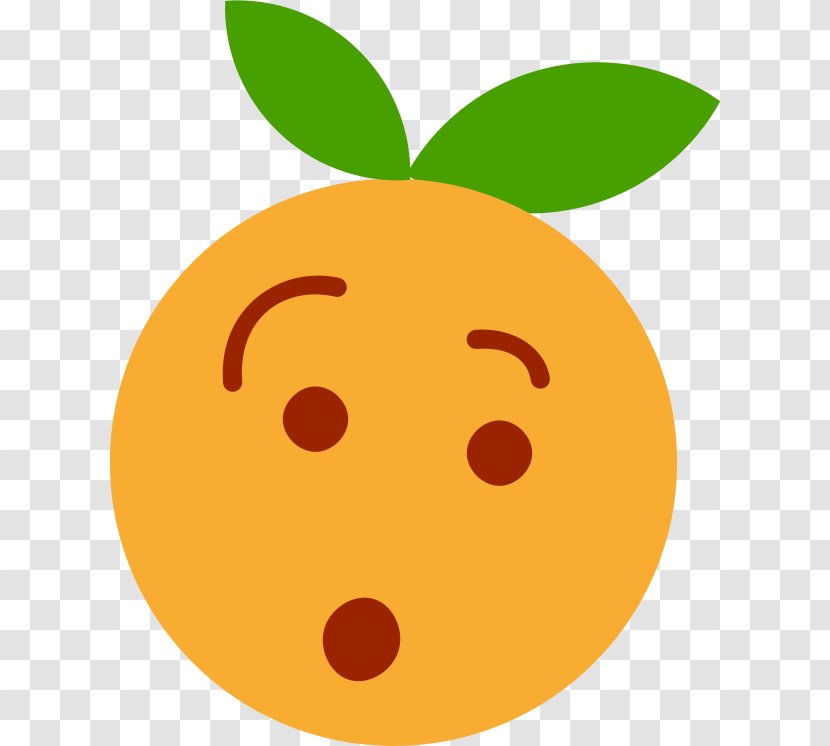 Surprise Emoticon Clip Art - Smiley - Oranges Transparent PNG